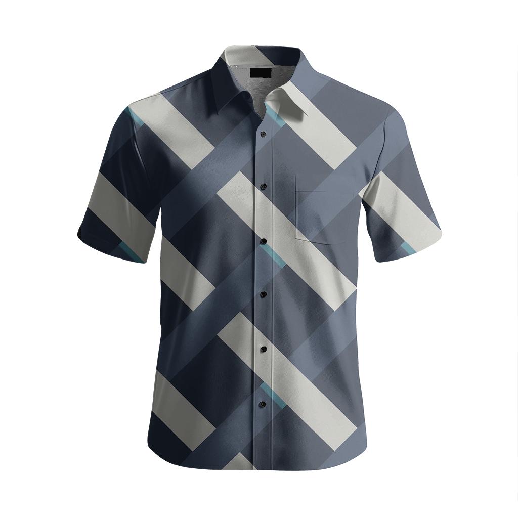 Diagonal Lattice Drift personalized casual short sleeves