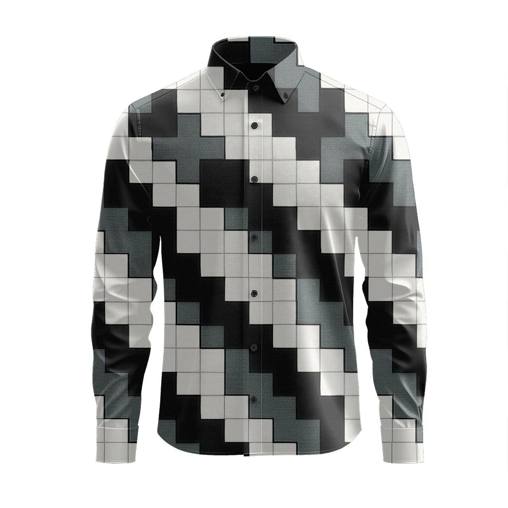 Quantum Step Matrix trendy crew neck long sleeves