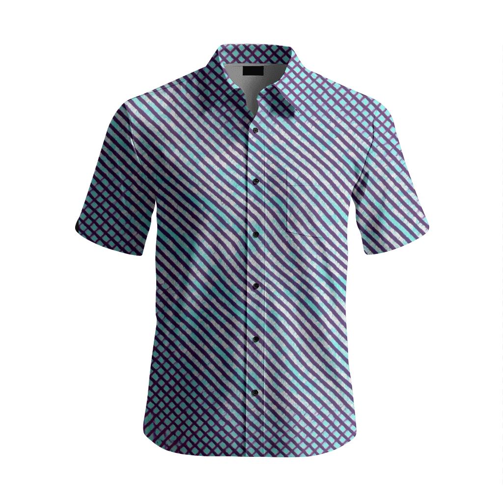 Nebula Line Interference unique graphic short sleeve shirts