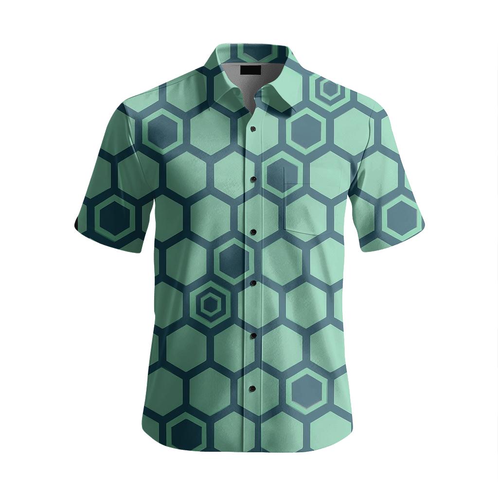 Cosmic Cell Lattice comfortable cotton short sleeves