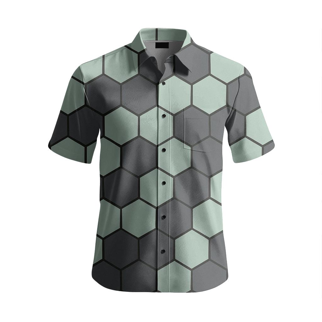 Hex Mesh Drift soft fabric short sleeve shirts
