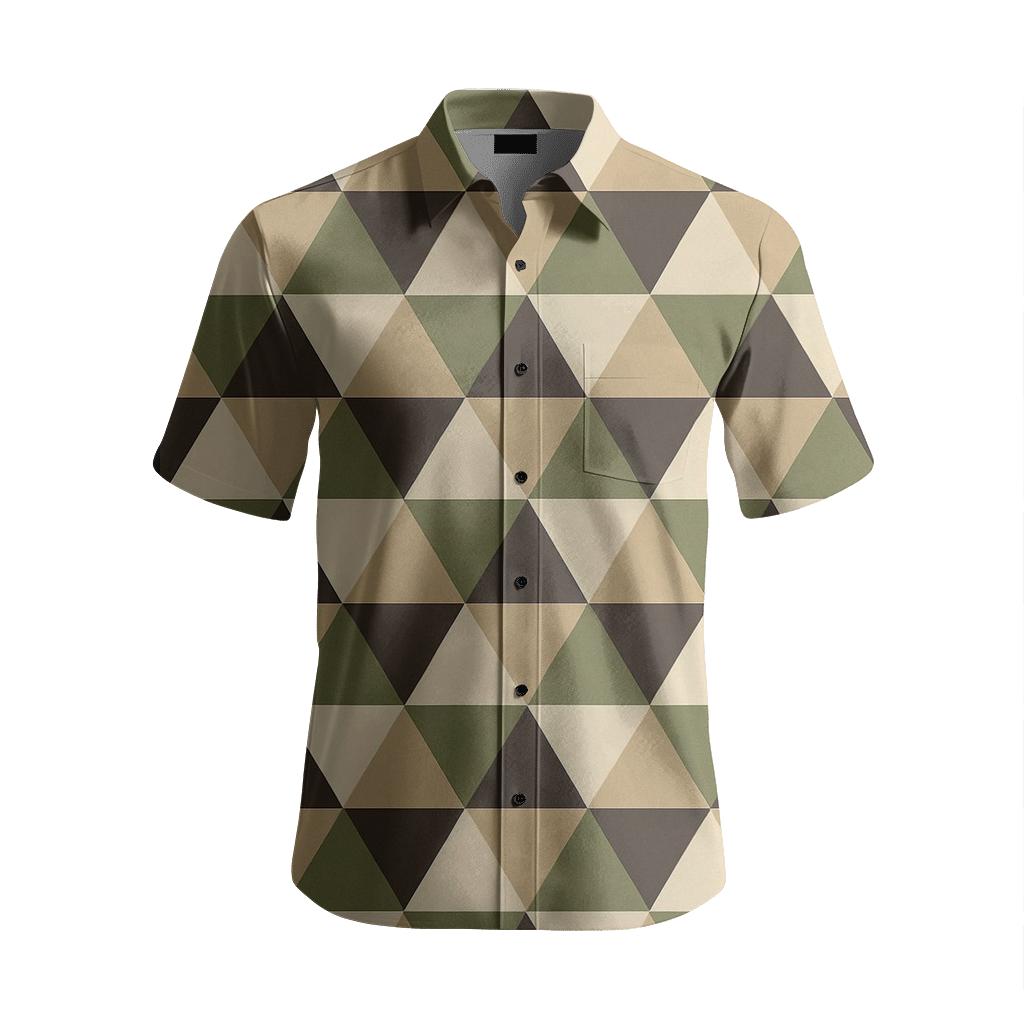 Triangular Weave Array personalized casual short sleeves