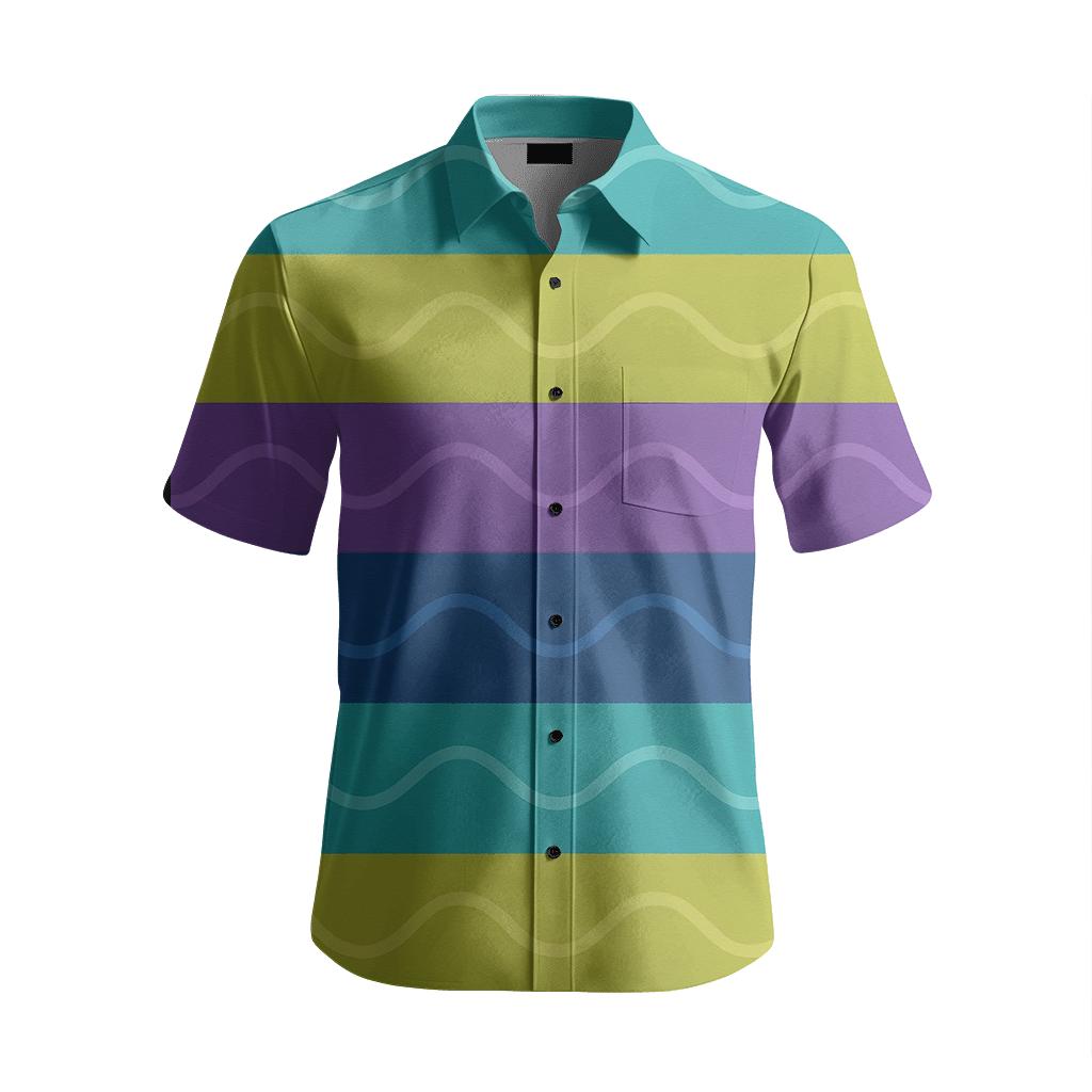 Aurora Ribbon Strata personalized casual short sleeves