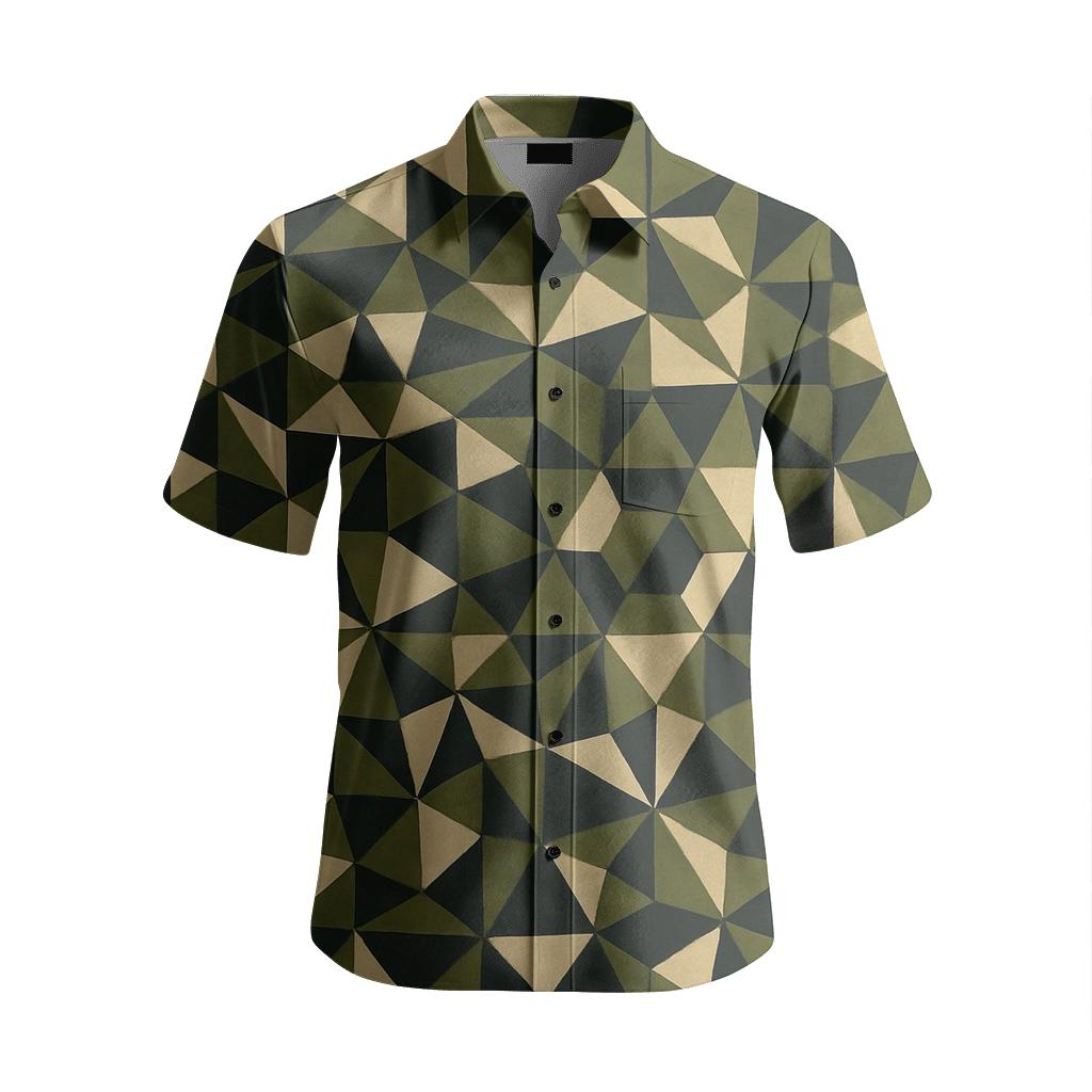 Tri Split Mosaic Run comfortable cotton short sleeves