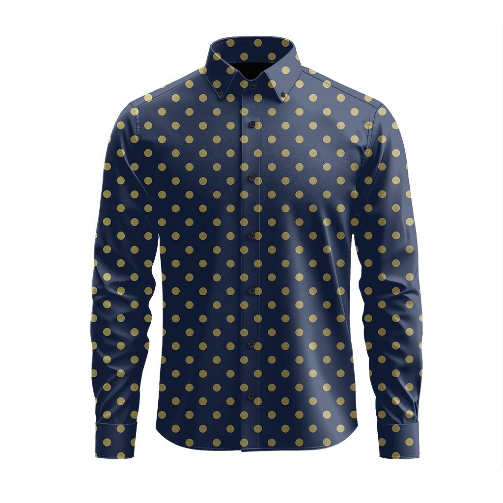 Micro Dot Weft Field designer printed long sleeve tops