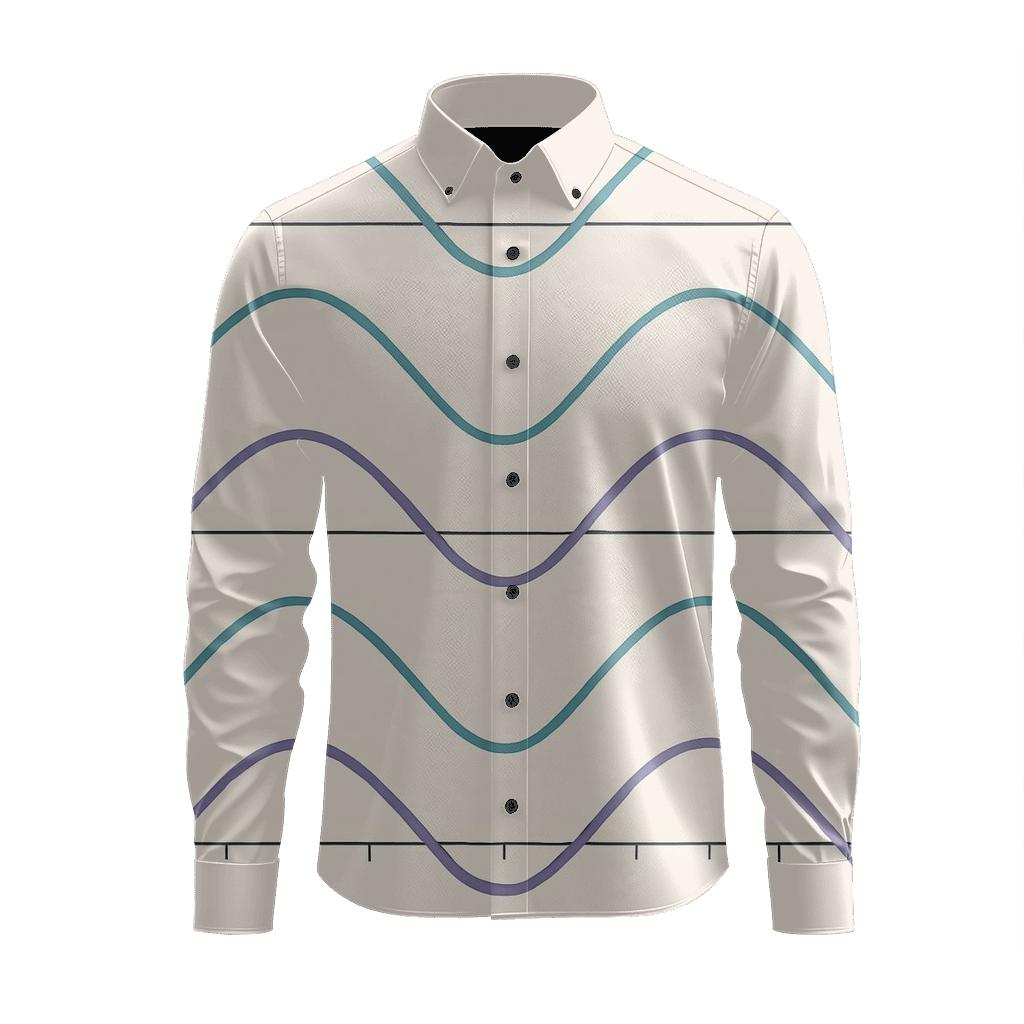 Sine Trace Ribbon Stack premium long sleeve apparel