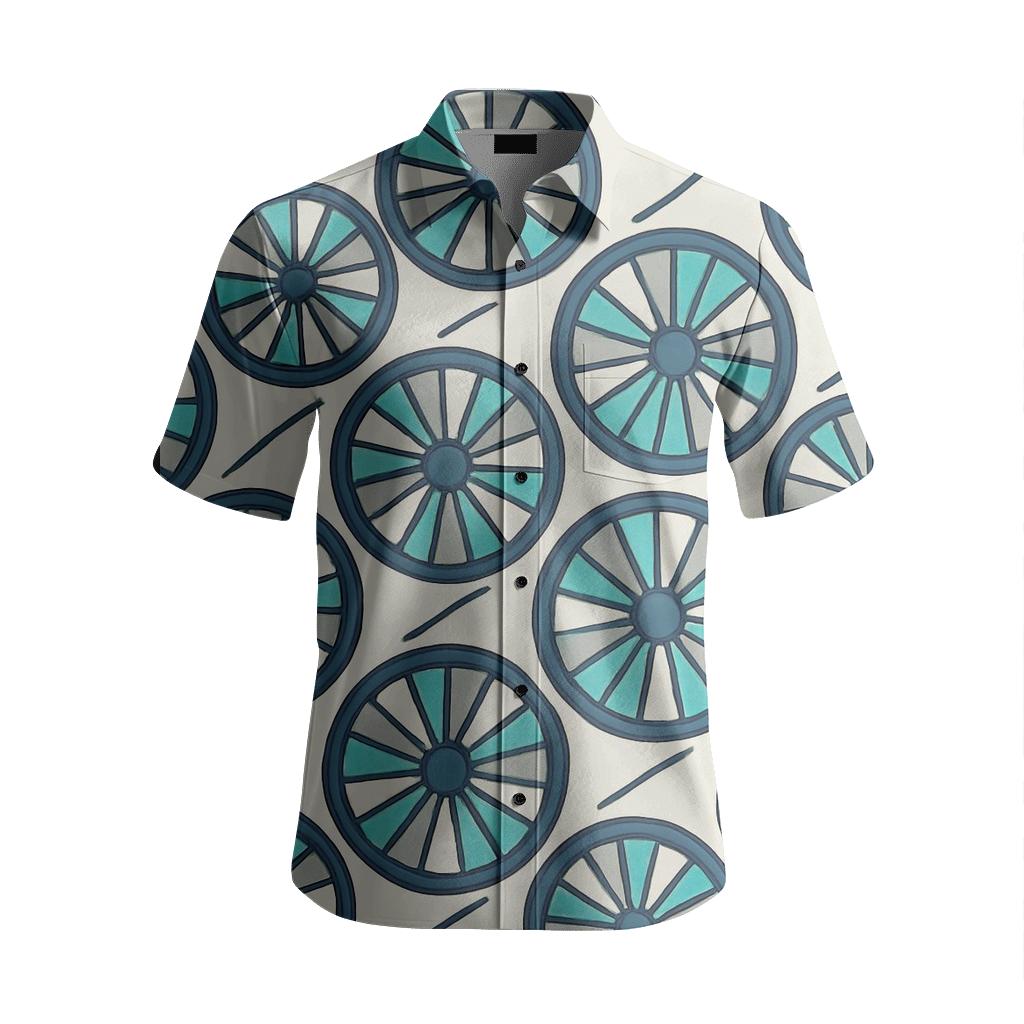 Radial Spoke Tile Carousel premium short sleeve apparel