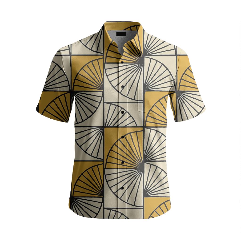 Radial Fan Tile Matrix stylish fitted short sleeve tees