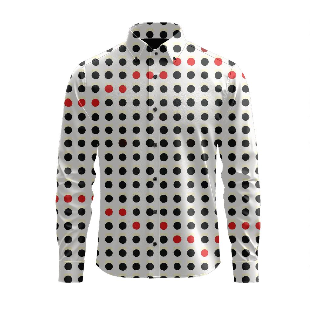 Micro Dot Matrix Pulse custom long sleeve shirts