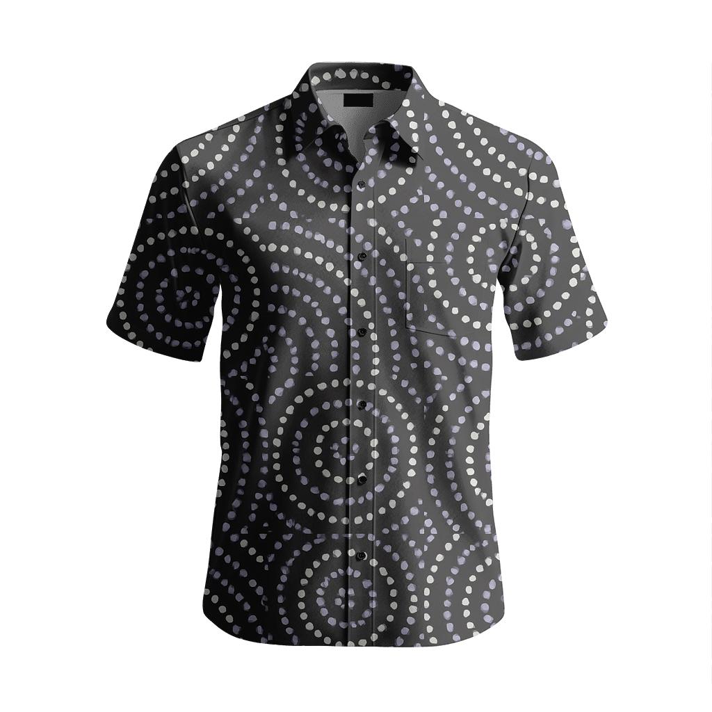 Concentric Dot Orbit Tiles personalized casual short sleeves