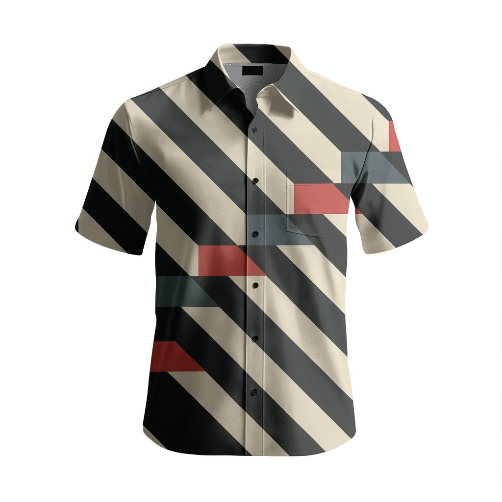 Sheared Stripe Staircase personalized casual short sleeves