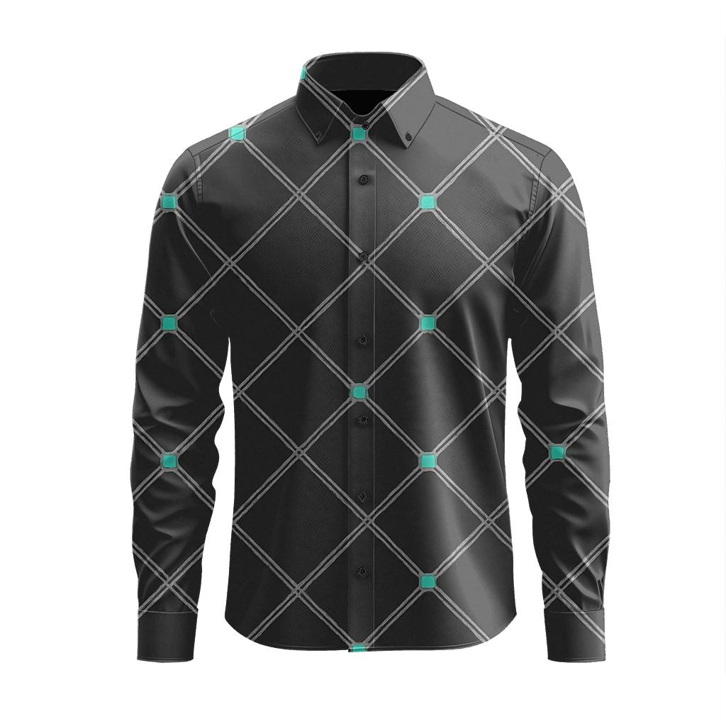 Crosshatch Node Matrix custom long sleeve shirts