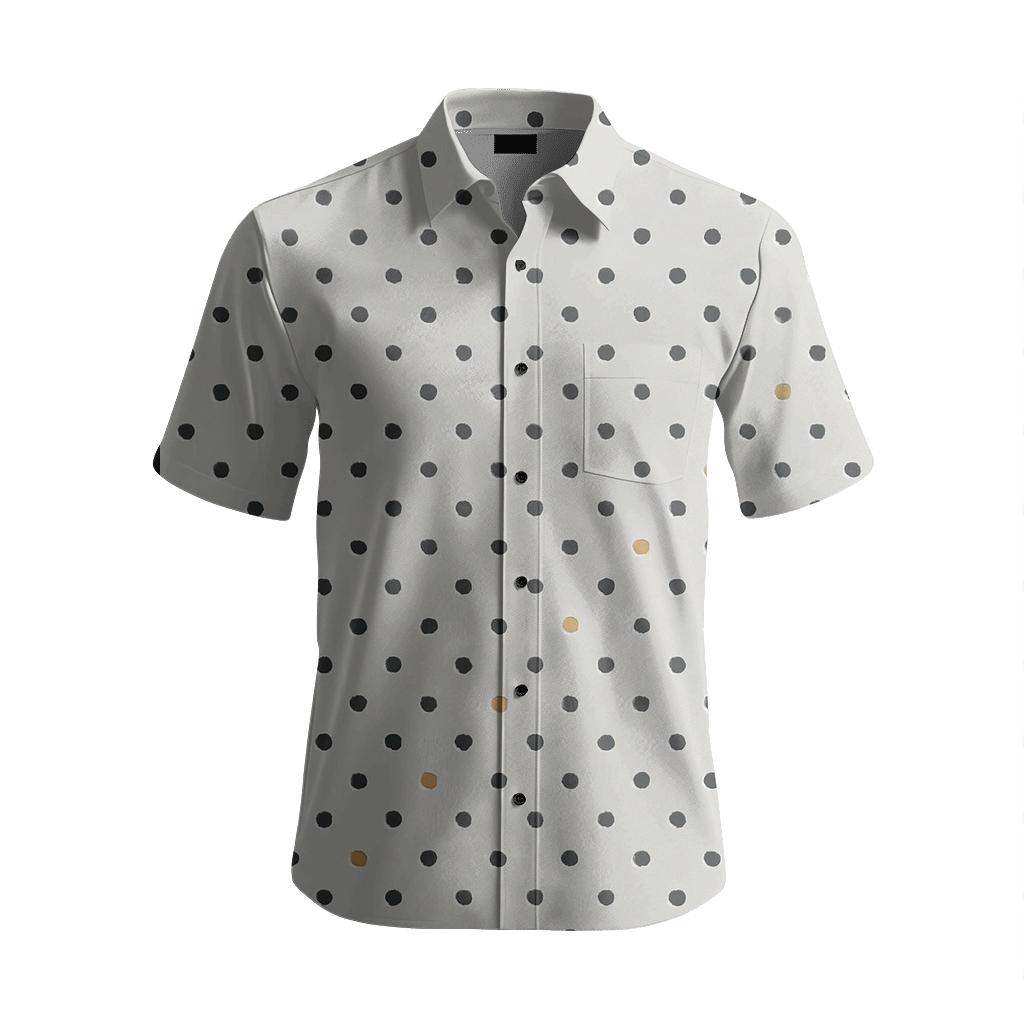 Micro Dot Lattice Drift soft fabric short sleeve shirts
