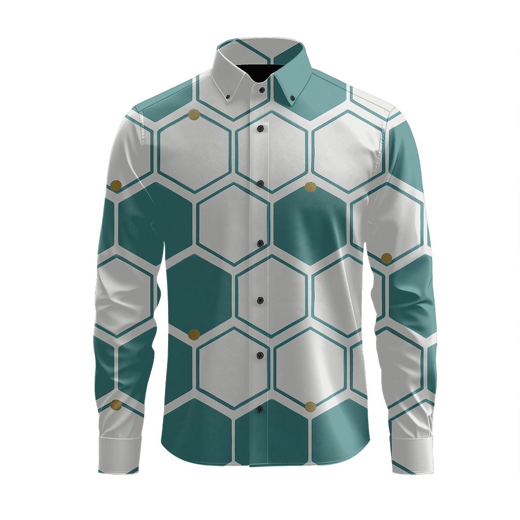 Hex Pulse Banding custom long sleeve shirts