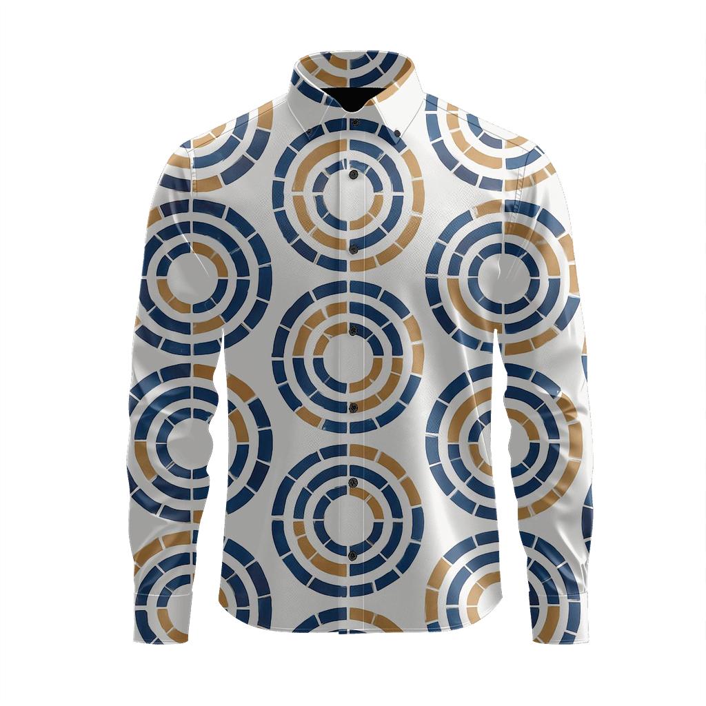 Radial Track Segment Map stylish fitted long sleeve tees