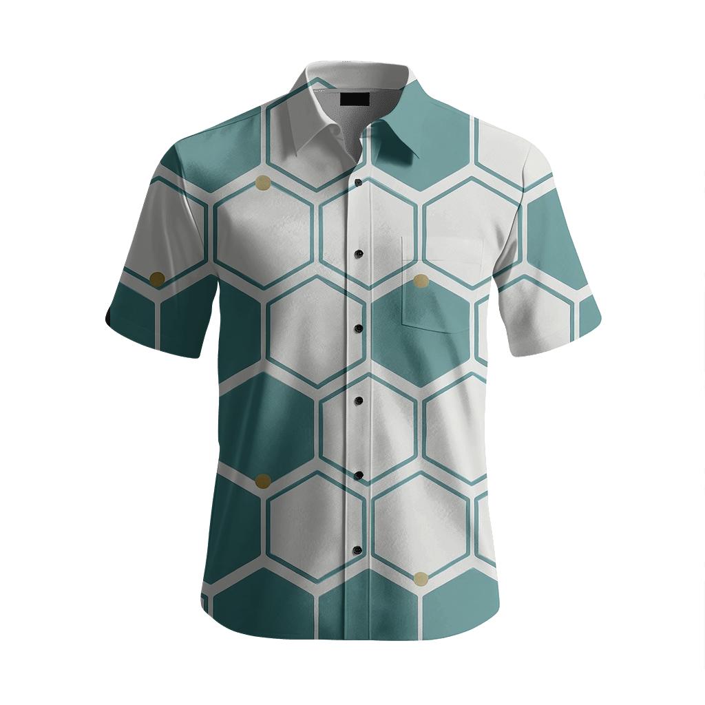 Hex Pulse Banding unique graphic short sleeve shirts