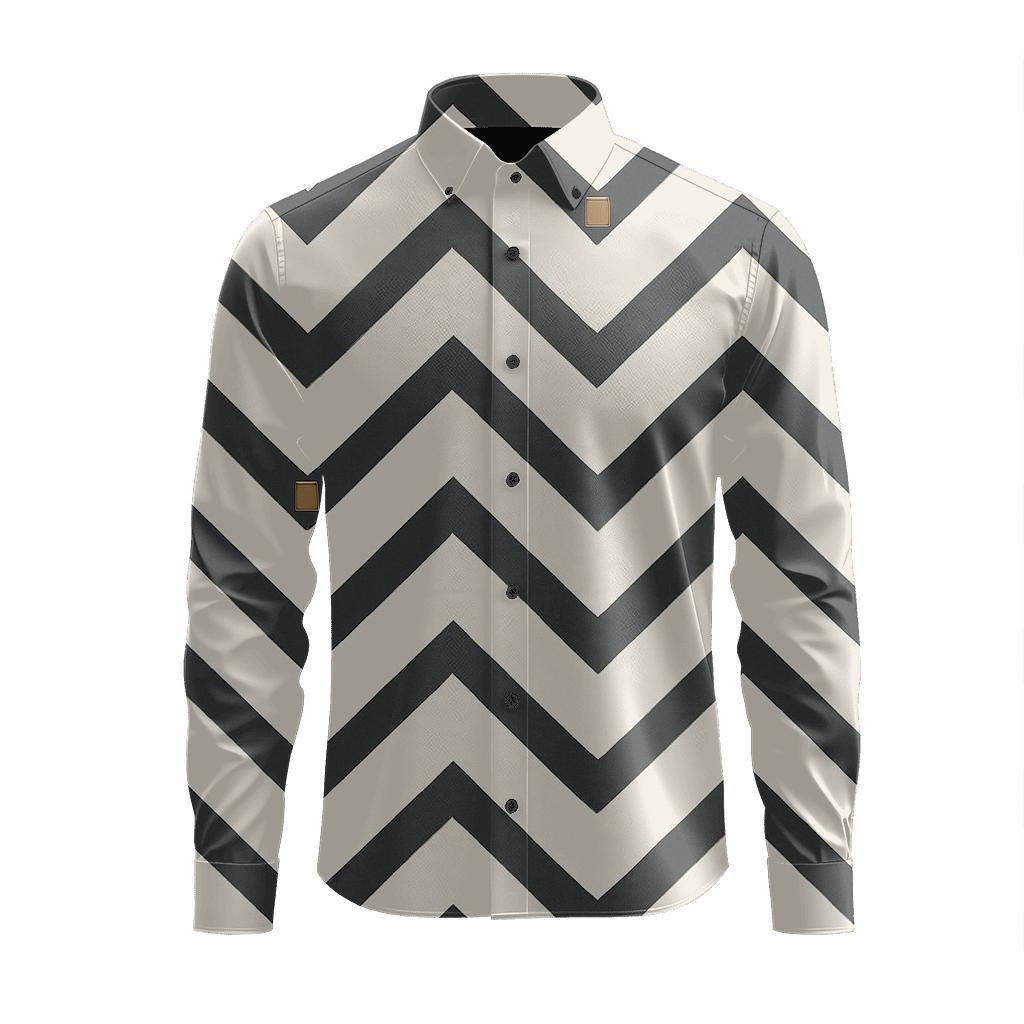 Chevron Phase Ladder custom long sleeve shirts