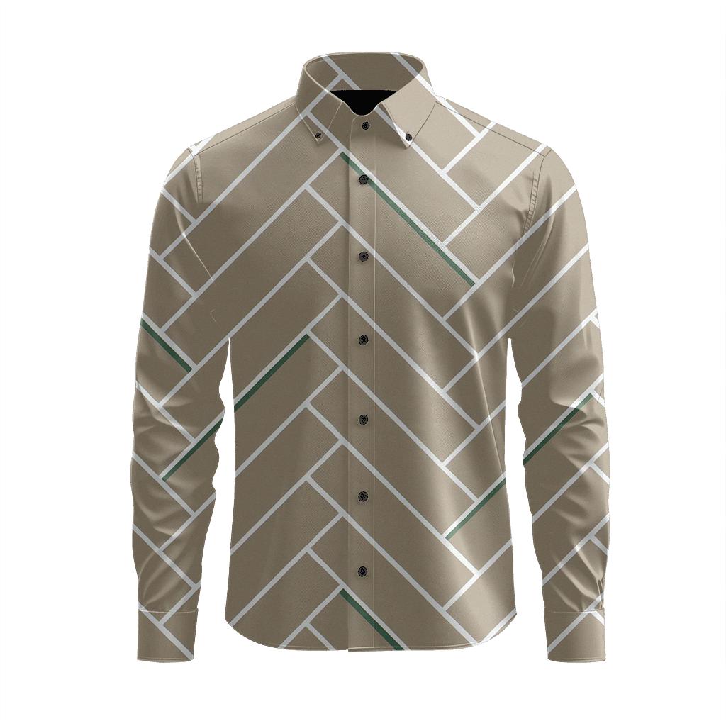 Herringbone Vector Switchback designer printed long sleeve tops