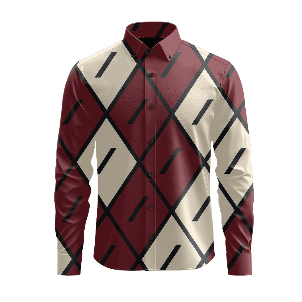 Rhombus Relay Mosaic stylish fitted long sleeve tees