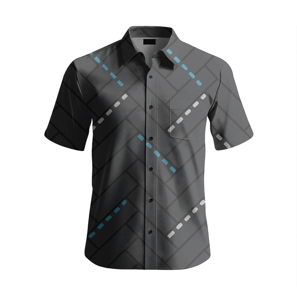 Herringbone Notch Circuit premium short sleeve apparel