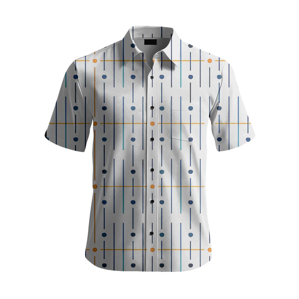 Crosshatch Dot Matrix Weave custom short sleeve shirts