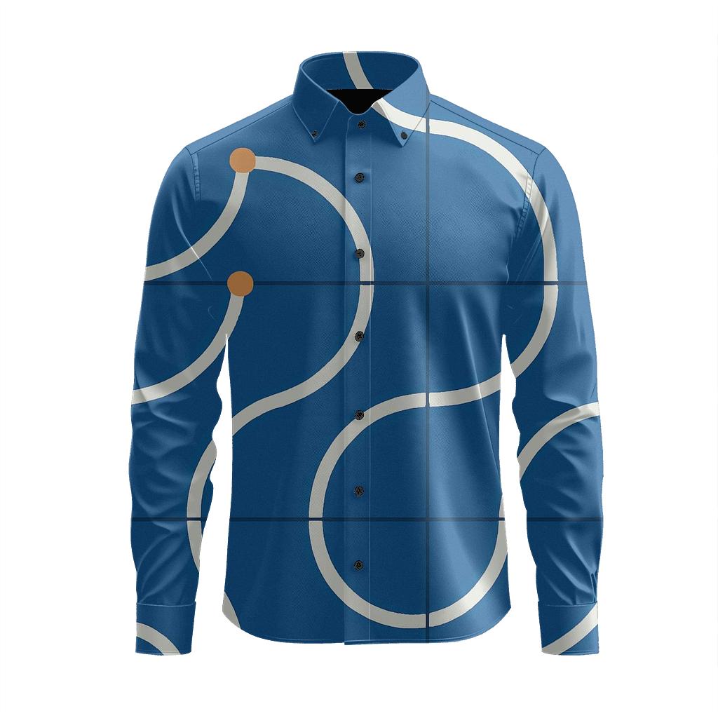 Arc Tile Repeat Matrix unique graphic long sleeve shirts