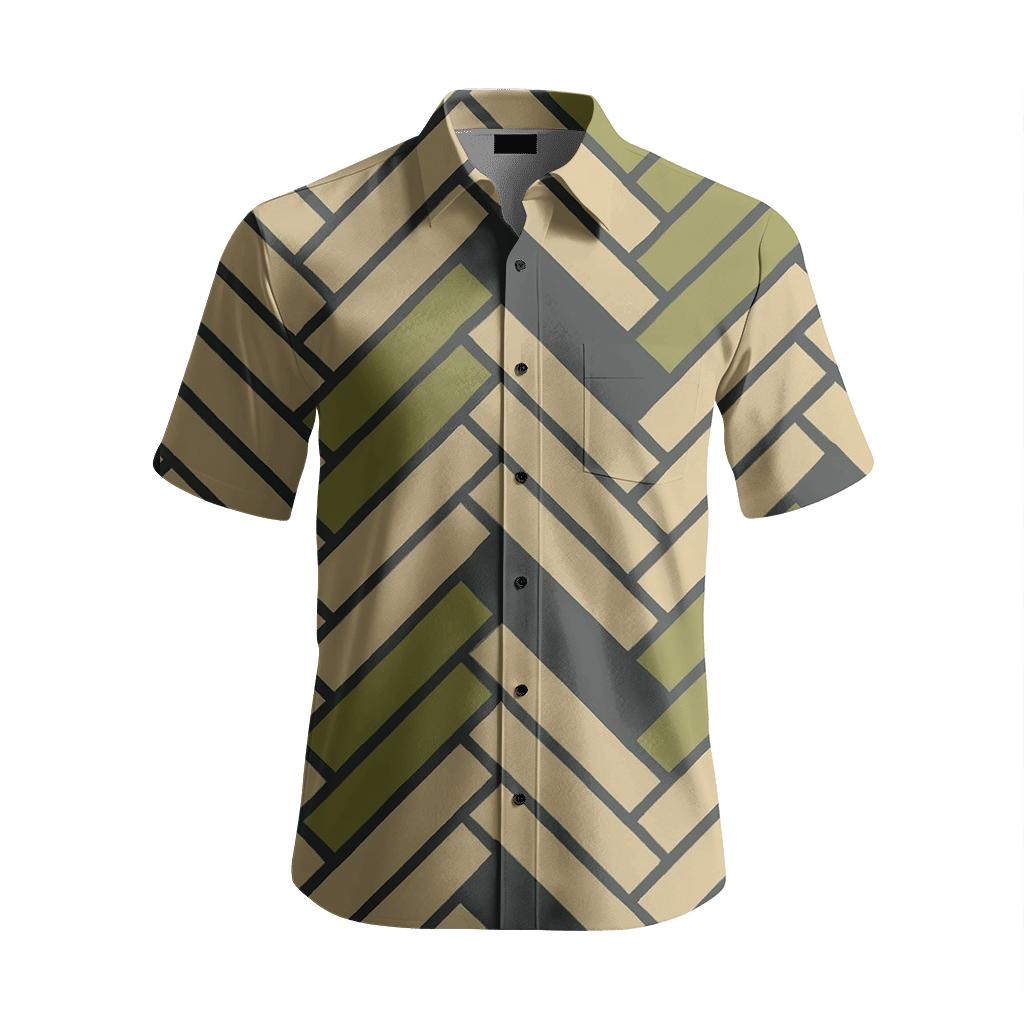 Diagonal Herringbone Switch unique graphic short sleeve shirts