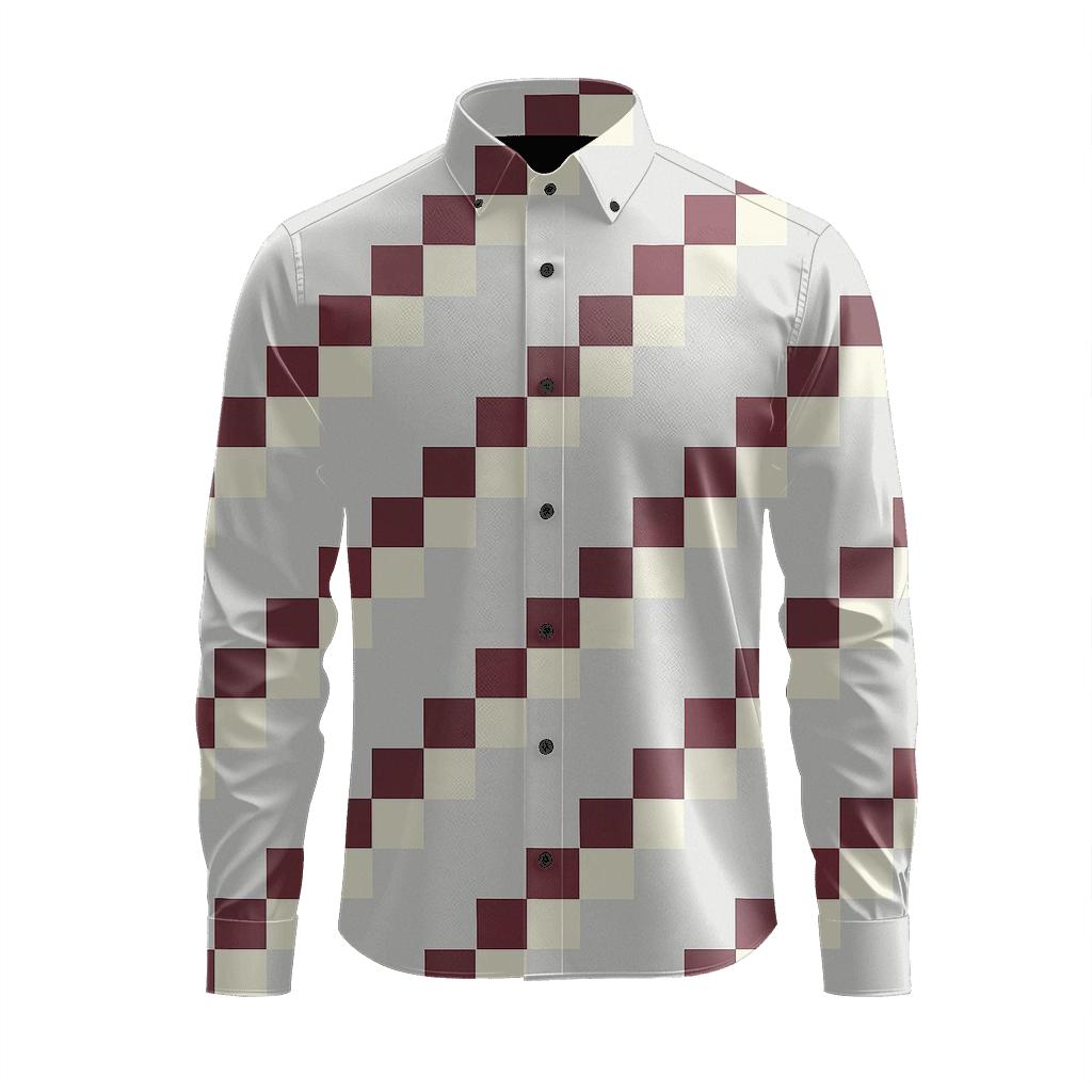 Stair Step Microtile Cascade comfortable casual long sleeves