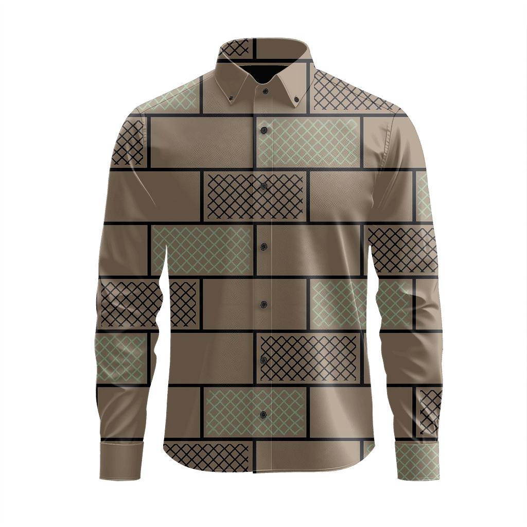 Offset Brickline Crosshatch premium long sleeve apparel