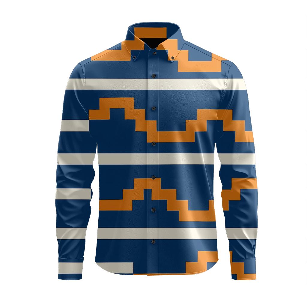 Sine Stripe Stepfield premium long sleeve apparel