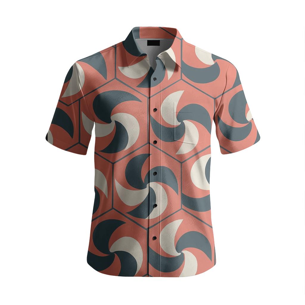 Hex Pinwheel Tiling personalized casual short sleeves
