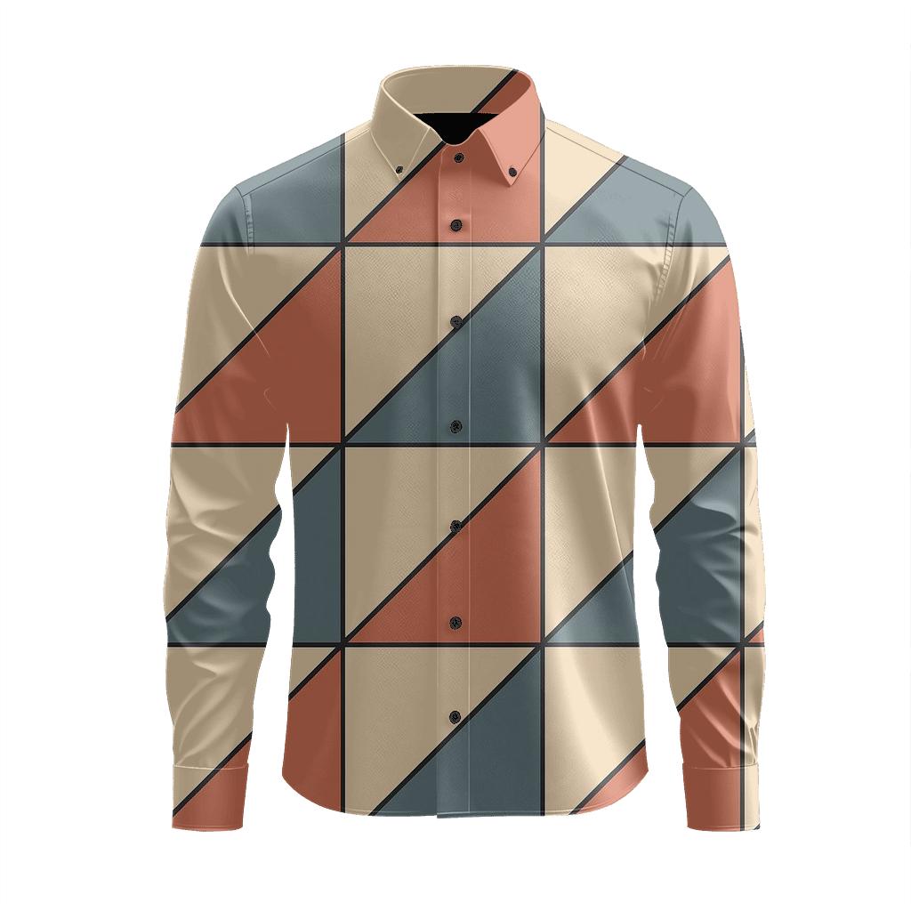Cell Split Mosaic Strata custom long sleeve shirts