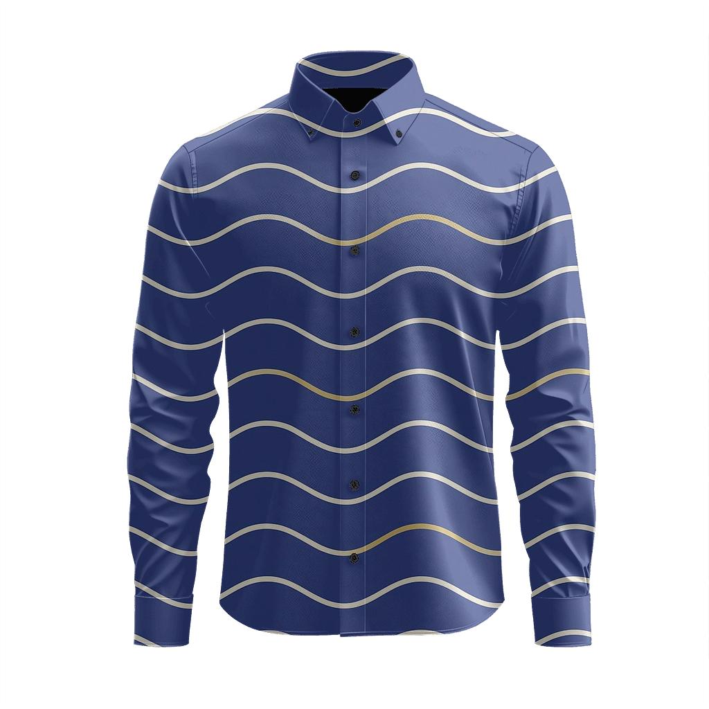 Sine Stripe Phase Stack stylish fitted long sleeve tees