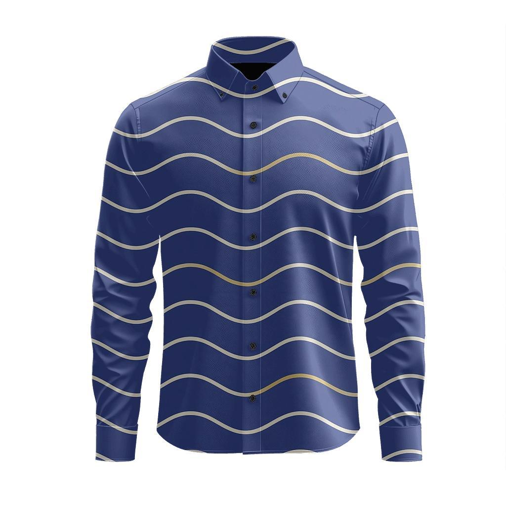 Sine Stripe Phase Stack stylish fitted long sleeve tees