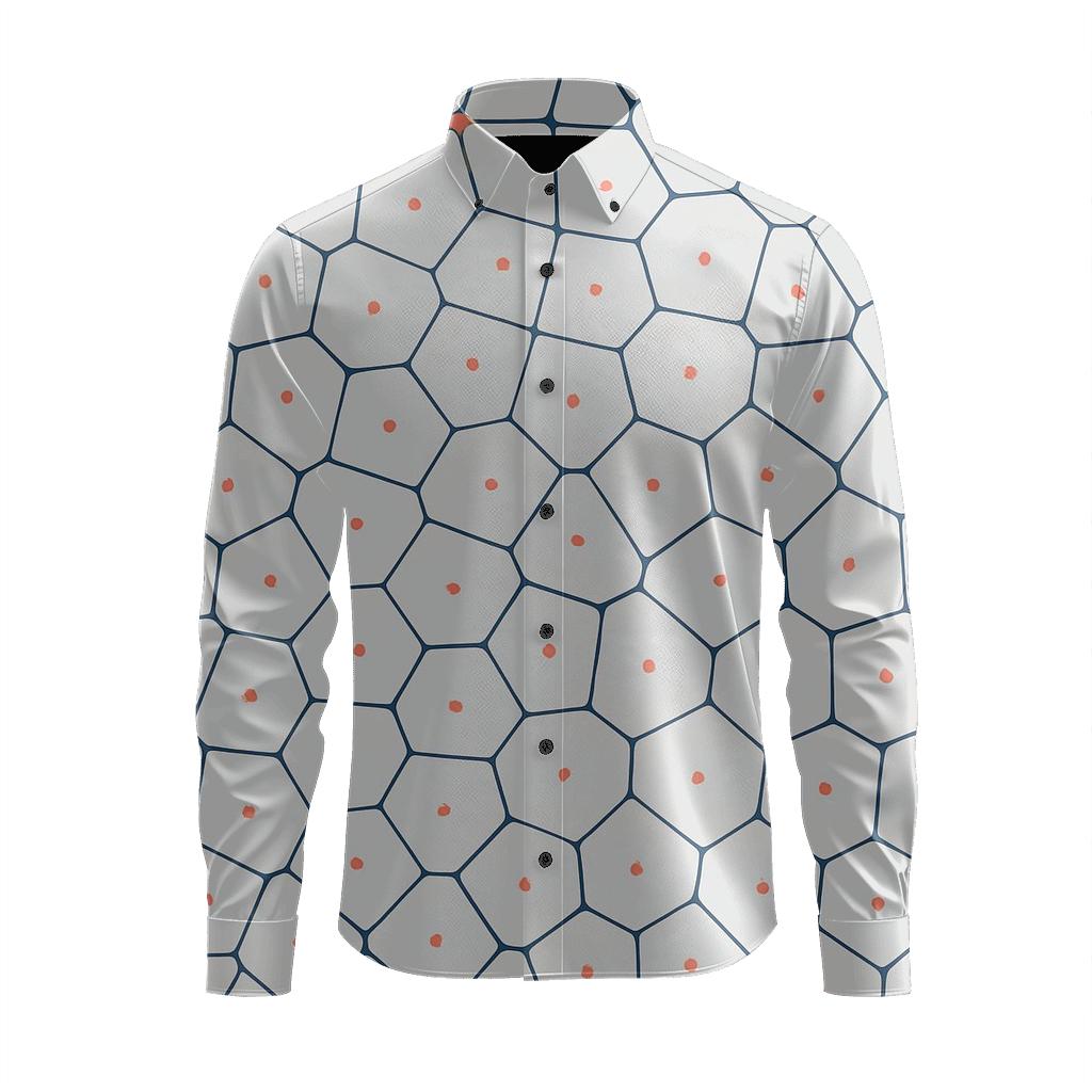 Pin Dot Voronoi Net premium long sleeve apparel