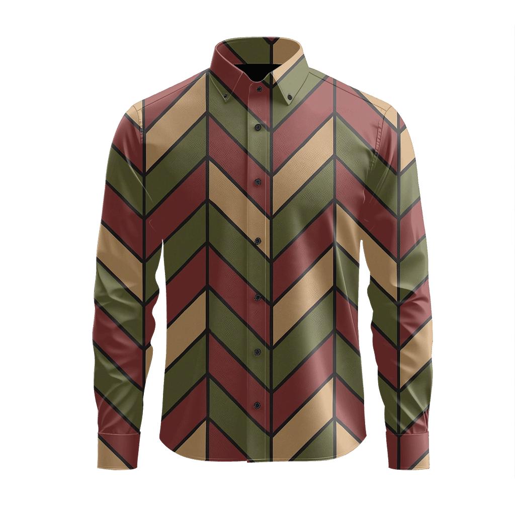 Rhombus Stitch Herringbone premium long sleeve apparel
