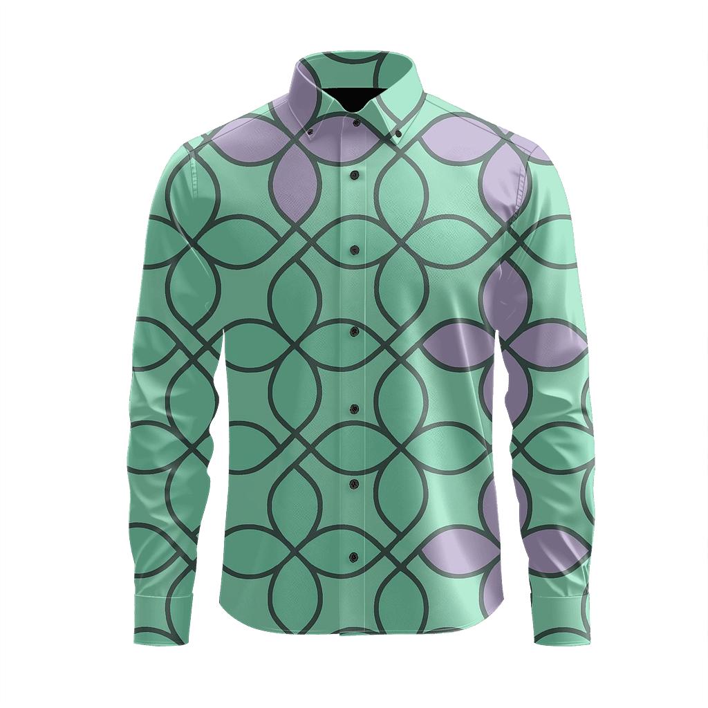 Modular Blossom Gridlink unique graphic long sleeve shirts