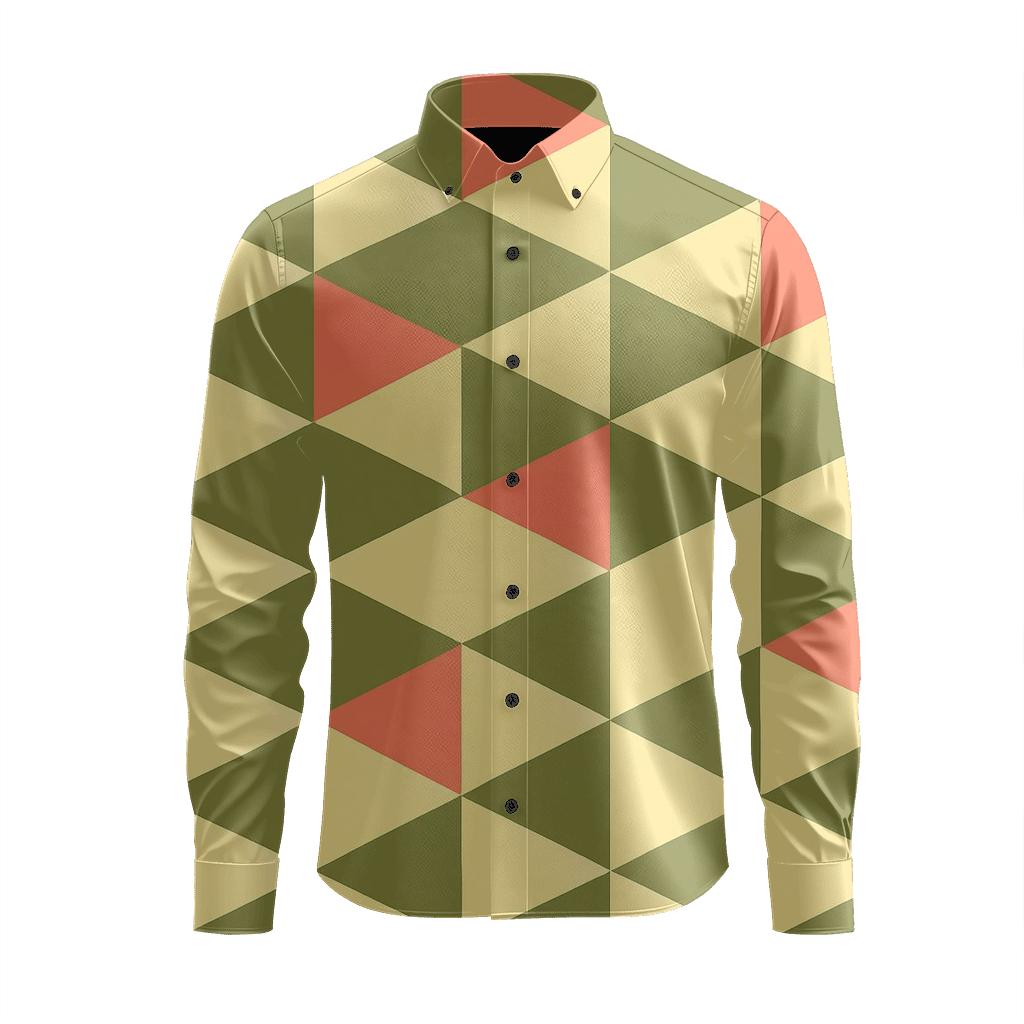 Cell Split Mosaic Ribbons custom long sleeve shirts