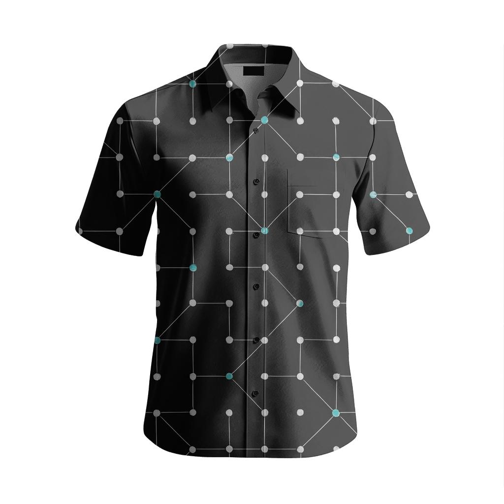 Pinpoint Scatter Net Matrix stylish fitted short sleeve tees