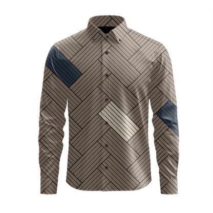 Herringbone Rake Lines comfortable casual long sleeves