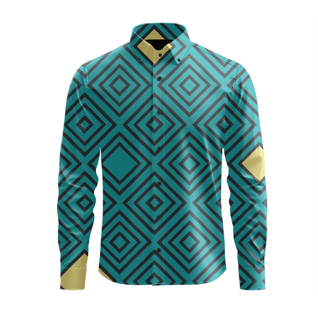 Nested Diamond Meter soft fabric long sleeve shirts