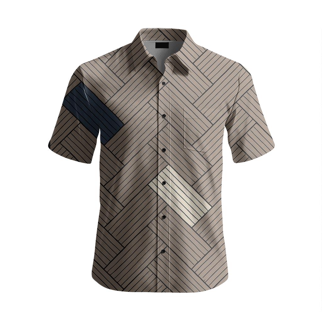Herringbone Rake Lines stylish fitted short sleeve tees