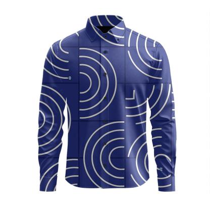 Radial Track Orbit Tiles unique graphic long sleeve shirts