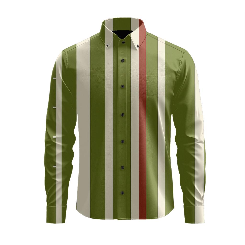 Iterative Edge Progression Stripes trendy crew neck long sleeves