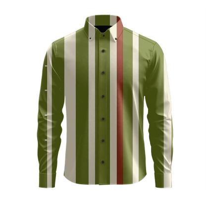 Iterative Edge Progression Stripes trendy crew neck long sleeves