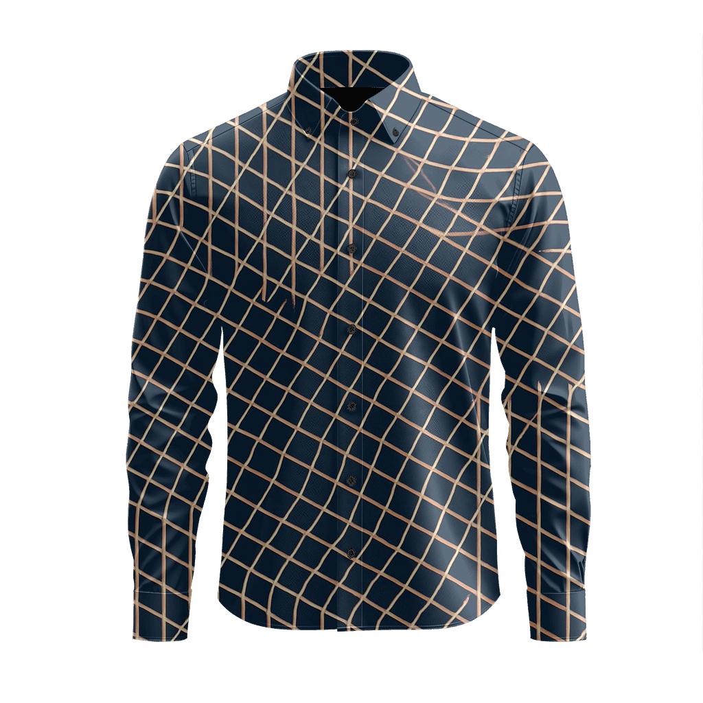 Moire Lattice Drift premium long sleeve apparel