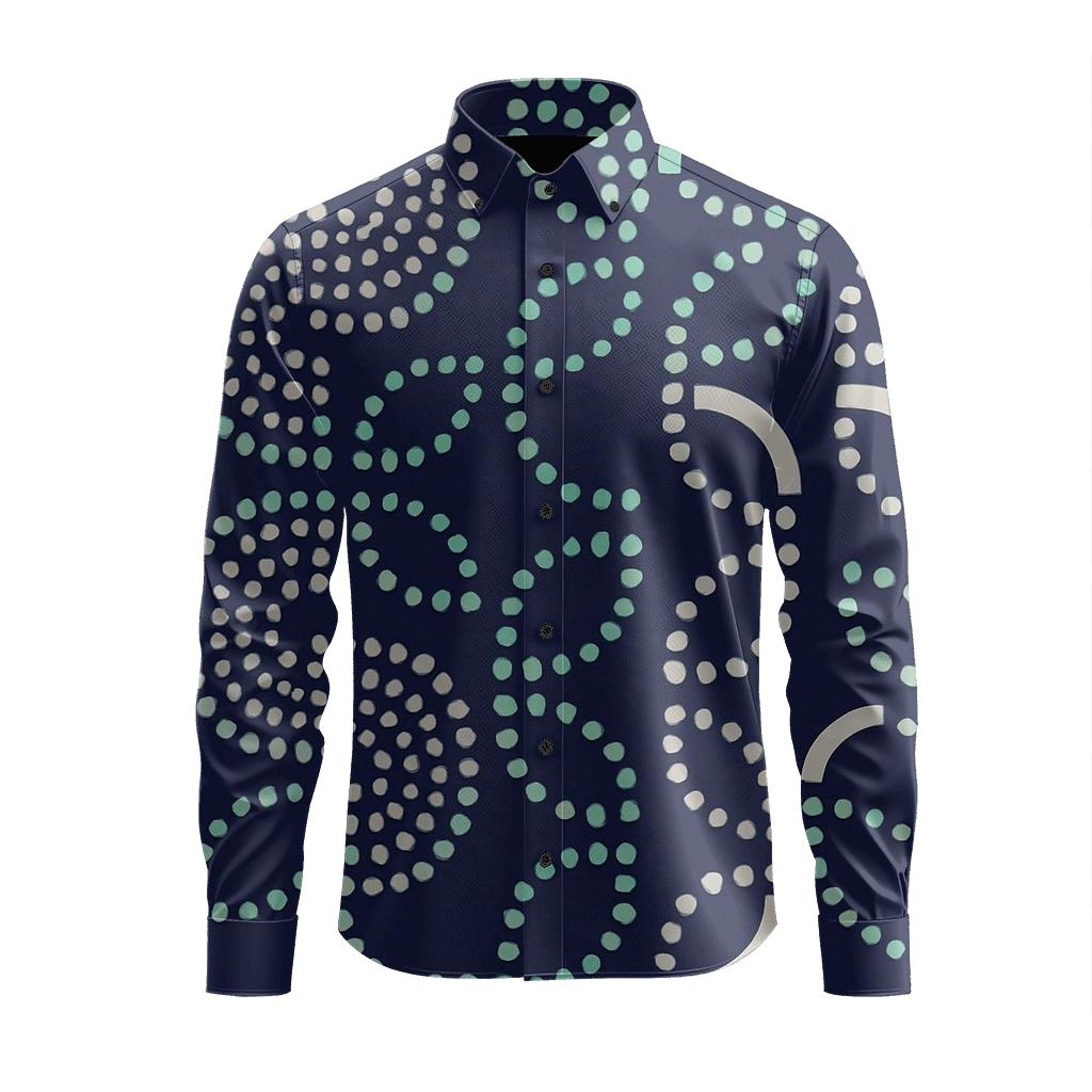 Orbit Dot Matrix Relay trendy crew neck long sleeves