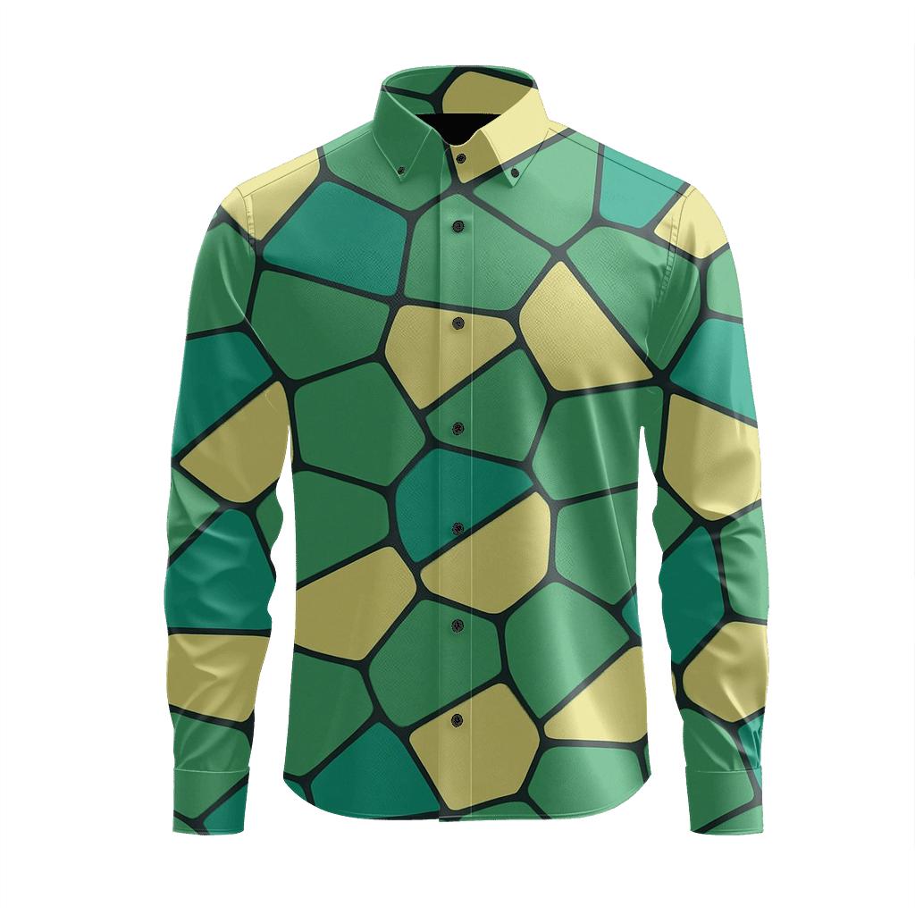Cellular Split Mosaic custom long sleeve shirts