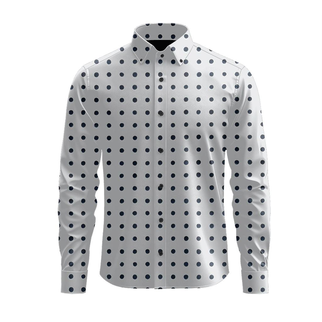 Micro Dot Drift Matrix comfortable casual long sleeves