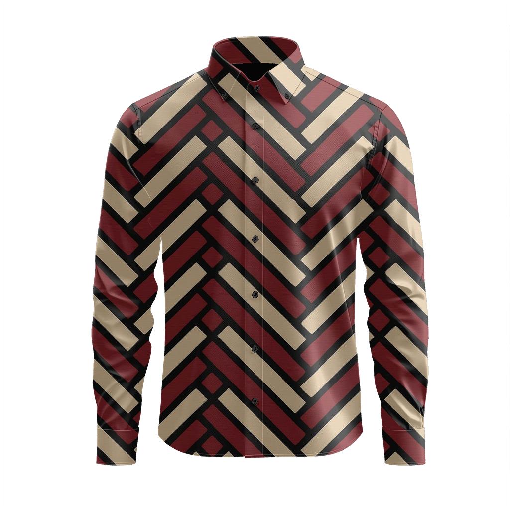 Chevron Braid Alternator unique graphic long sleeve shirts